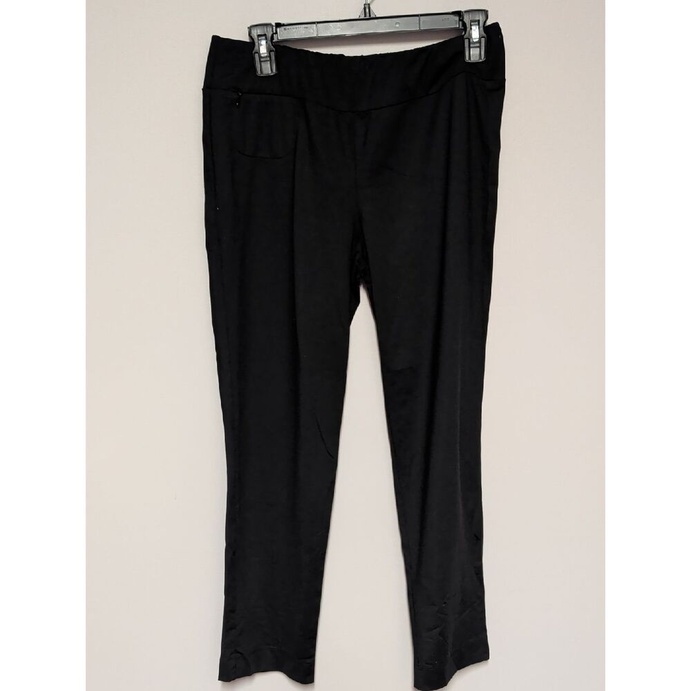 J. McLaughlin Black Straight-Leg Pull-On Pants